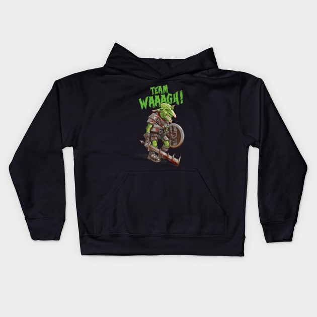 Team WAAAGH! Kids Hoodie by captainsmog